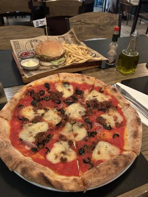Vegan omnibeef pizza again😄 at The Hungry Wolf in Koh Samui