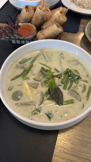 Green curry  at The Hungry Wolf in Koh Samui