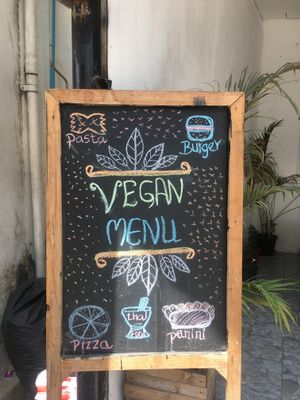 They have a separate vegan menu! at The Hungry Wolf in Koh Samui