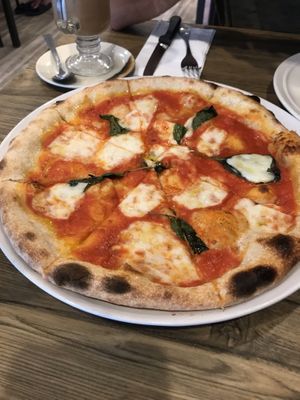 Margarita pizza - vegan  at The Hungry Wolf in Koh Samui