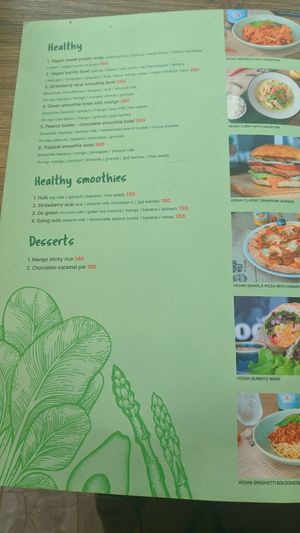 new vegan menu at The Hungry Wolf in Koh Samui
