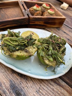 Grilled avocado  at Terrae in Mallorca