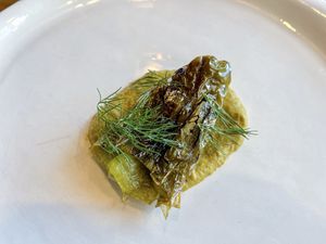 Green pepper  at Terrae in Mallorca