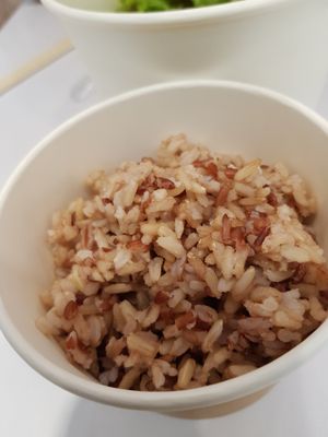 Healthy brown rice  at Veggie House 一芳 - AMK in Northeast Singapore