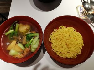Yong tau foo with noodles at Veggie House 一芳 - AMK in Northeast Singapore