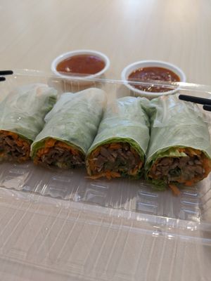 Spring rolls at Veggie House 一芳 - AMK in Northeast Singapore