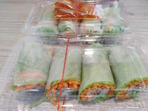 Fresh spring roll at Veggie House 一芳 - AMK in Northeast Singapore