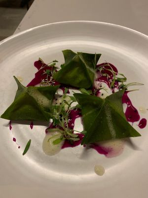 Kimchi dumplings  at Kanu Cafe - Doppio Zero Pizza in Edmonton