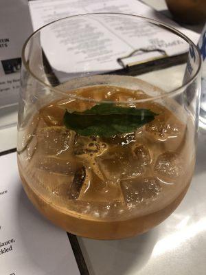 Pressed juice of the day at Kanu Cafe - Doppio Zero Pizza in Edmonton