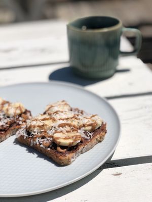 The Wellness Refinery - Banana Nut Butter Toast at The Wellness Refinery in Sauble Beach