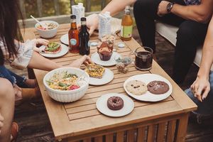 The Wellness Refinery - Patio Food Spread at The Wellness Refinery in Sauble Beach