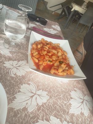 Homemade gnocchi with tomato at Ristorante Da Pippo in Montecorice