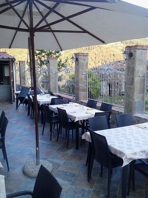 Sitting outside at Da Pippo. at Ristorante Da Pippo in Montecorice