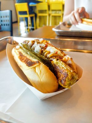 Lentil fog at Frank Gourmet Hot Dogs in Buffalo