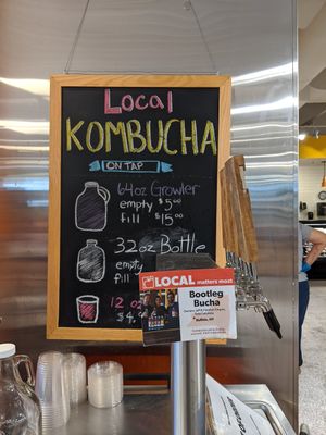 Local kombucha at Lexington Cooperative Market - Hertel in Buffalo
