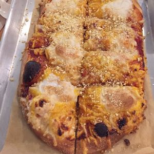 Three cheeses pizza  at Next Generation Pizza in Miami