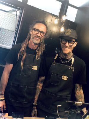 Couple of happy chaps sharing vegan treats with the world 🌎🌱💚🤗  at Unknown in Bagara