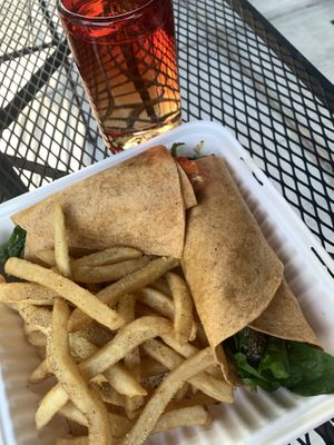 Hummus Wrap at Moab Brewery in Moab