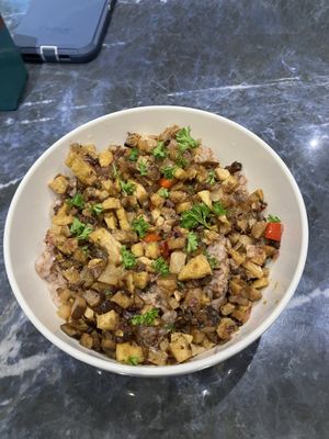 Vegan “Un”Sisig   at Monkey Grounds Coffee in Iloilo City