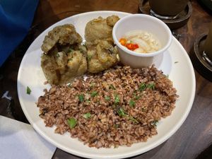 lechon kawali  at Monkey Grounds Coffee in Iloilo City