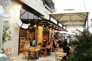 Outdoor Dining Area at Monkey Grounds Coffee in Iloilo City