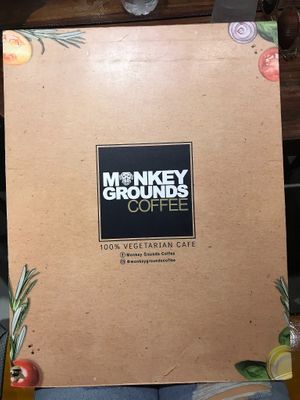 Menu/logo at Monkey Grounds Coffee in Iloilo City