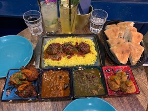 Mezze, main, bread & drinks  #Veganuary at Koocha Mezze Bar in Bristol