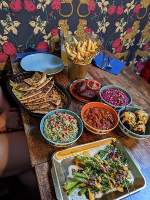 our mezze selection  at Koocha Mezze Bar in Bristol