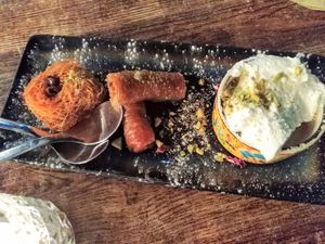 baklava at Koocha Mezze Bar in Bristol