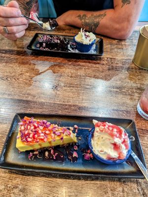 Desserts at Koocha Mezze Bar in Bristol