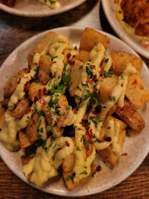 Potatoes  - mezze at Koocha Mezze Bar in Bristol