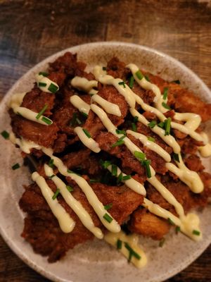 Oyster mushroom wings - mezze at Koocha Mezze Bar in Bristol