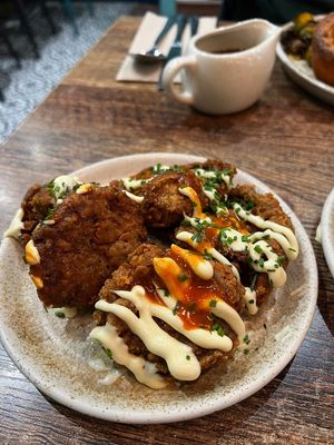 Oyster wings  at Koocha Mezze Bar in Bristol