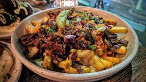 Dirty fries at Koocha Mezze Bar in Bristol