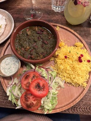Ghormeh sabzi   at Koocha Mezze Bar in Bristol