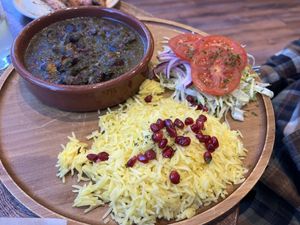 Ghormeh Sabzi stew  at Koocha Mezze Bar in Bristol