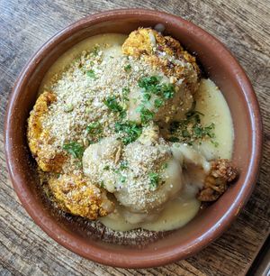 Cauliflower cheese (6/10) at Koocha Mezze Bar in Bristol