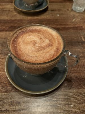 Dirty chai latte   at Koocha Mezze Bar in Bristol