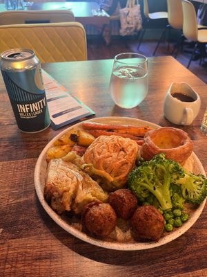 roast dinner at Koocha Mezze Bar in Bristol