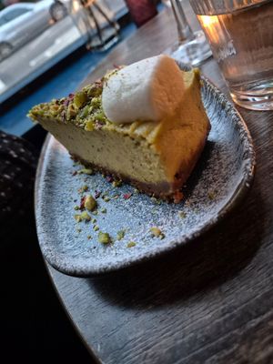 Cheesecake at Koocha Mezze Bar in Bristol