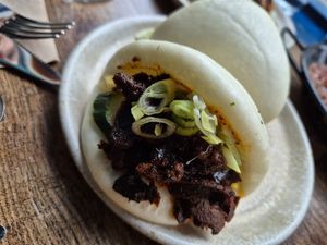Bao buns at Koocha Mezze Bar in Bristol