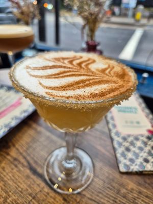 Apple crumble cocktail at Koocha Mezze Bar in Bristol