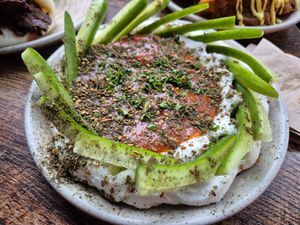 Whipped feta at Koocha Mezze Bar in Bristol