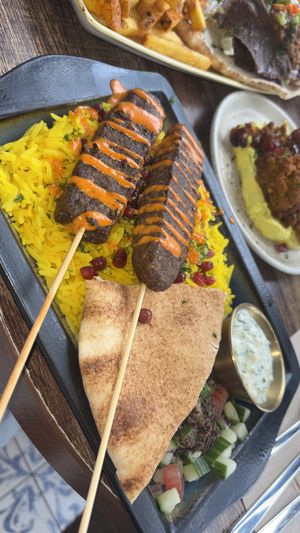 Koobideh kebabs   at Koocha Mezze Bar in Bristol