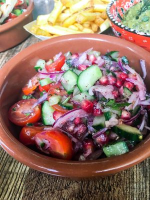 Salad Shirazi at Koocha Mezze Bar in Bristol