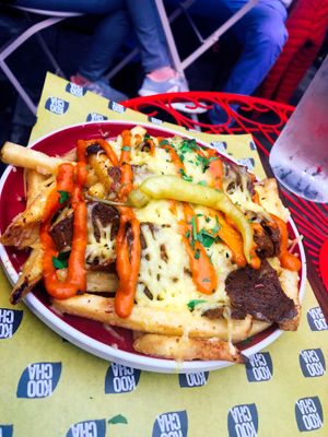Loaded fries  at Koocha Mezze Bar in Bristol