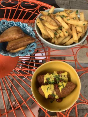 Delicious fries at Koocha Mezze Bar in Bristol