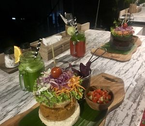 Vinyasa burger at OM Burger in Pecatu