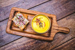 Carrot coconut & Ginger soup -Wholesome carrot flavoured with coconut & ginger  at Go Native - Jayanagar in Bangalore