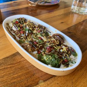 Jackfruit fritter chaat (vegan) at Go Native - Jayanagar in Bangalore